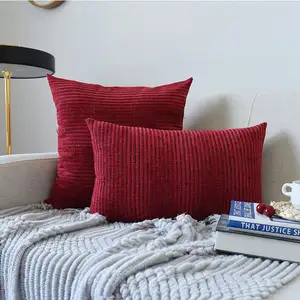 Abnehmbare Stricken Wolle Platz Home Sofa Decor Warme Weiche Werfen Kissen Fall Geprägte Kissen Abdeckung