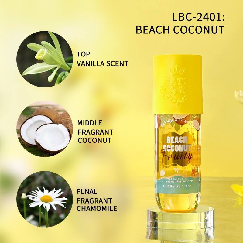 Vanilla,coconut,chamomile