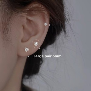 <span class=keywords><strong>Orecchini</strong></span> a Perno Trendy Nodo d'Amore in Argento Puro S999 con Chiusura a Vite Ipoallergenici per Donne con Orecchie Sensibili Regalo di Gioielleria - Product Image 5