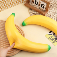 Jouet Squishy Banane Géante Extra Grande, à Remontée Lente, Doux, Anti-Stress, Sensoriel, Cadeau Fidget