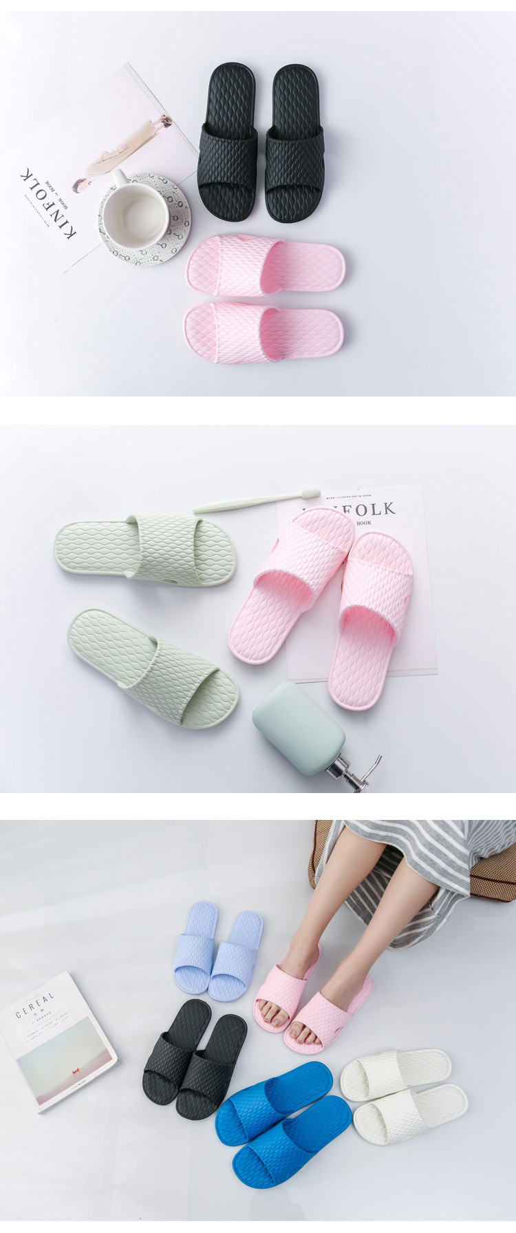 Thicken Summer Slides Sandals Flip Flops Home EVA Sliders Slippers Men And Women Indoor Slippers