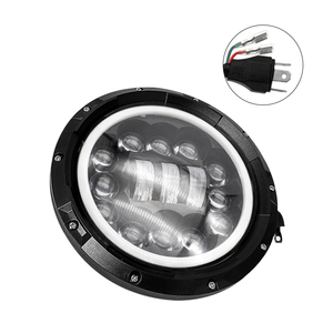 Faro LED de 7 Pulgadas para Automóvil, Foco LED de 60 W, Lámpara Antiniebla para Conducir, Ojo de <span class=keywords><strong>Ángel</strong></span>, Luces para Motocicleta, Luz de Trabajo para Camioneta Wrangler JL JK - Product Image 2