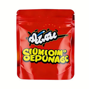 Bolsa de Embalaje de Alimentos Personalizada de 3.5 Gramos, Tipo Cadena, Esmerilada, a Prueba de Olores, con Cierre, de Película de Poliéster Duradera, con Cierre de Cremallera, de Colores - Product Image 6