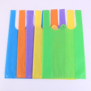 <b>Cheap</b> Shopping Clothing Packaging Reusable T-shirt w Cut Non-woven Vest Tote Portable Sando ECO <b>BAG</b> - Product Image 5