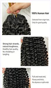 Perruque d'extension capillaire au crochet transfrontalière européenne et américaine, cheveux raides, permable, modèle # 1b Fabricant Vente en Gros Directe - Product Image 6