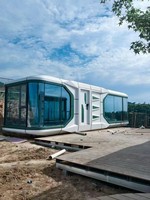 Capsule spatiale préfabriquée insonorisée et anti-humidité, à érection rapide, portable, pour camping et résidence de vacances en vallée