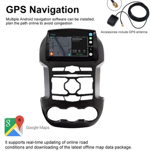 Radio Navegador Estéreo con Grabadora de 9 Pulgadas, Reproductor Multimedia para Coche 4G LTE GPS para Ford Ranger Android 13 2014 2015 F250 - Product Image 4