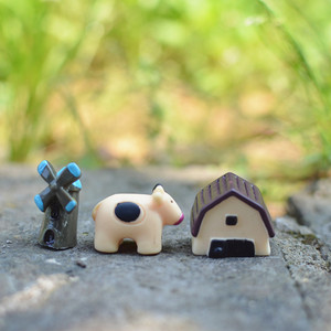 Miniaturas de Animales de Resina, Set de Adornos de Dibujos Animados para Decoración del Hogar y Jardín, Estilo Aleatorio - Product Image 4