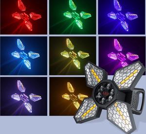 Luces de ventilador de haz de fondo de discoteca retro 4x60W Golden <span class=keywords><strong>Dmx</strong></span> DJ Rgbw Effect 4 Leaf Bee Eye Stage Light - Product Image 2
