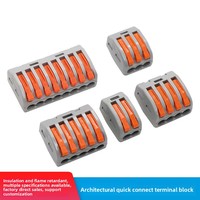 Bloc de jonction -212, connecteur rapide, câble d'alimentation rigide pour luminaire, câble de branchement, fabriqué en Chine