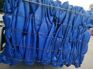 بسعر المصنع HDPE أسطوانة زرقاء خردة إعادة لطحن LDPE LLDPE HDPE مادة بلاستيك معاد تدويرها