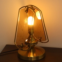 Lite Design Bronze Lampe Verre Chambre Lumières Led Lampe De Table Décor À La Maison De Luxe