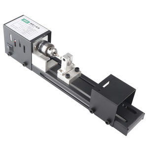 Miniature Wood <b>Lathe</b> 40mm Max Diameter 280mm Length Precision Machining DIY Craft <b>Tool</b> - Product Image 1