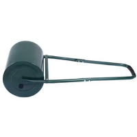 Rouleau de pelouse manuel robuste Durable eau et sable rempli de rouleau de patio grattoir barre fournitures de jardin