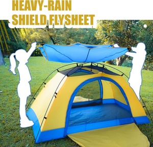 Tente OEM avec poteaux en alliage d'aluminium 7001 et fermetures éclair YKK - Tente dôme imperméable à double paroi avec bâche de protection pour la <span class=keywords><strong>randonnée</strong></span> en plein air - Product Image 4