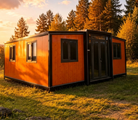 Casa Prefabricada Plegable de Ensamblaje Rápido, Casa Contenedor Expandible, Edificio Modular Portátil para Uso en Obras de Construcción