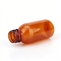 Flacon transparent brun en PET de 100 cc avec échelle graduée, petit goulot, pour le stockage d'engrais liquides et de solutions nutritives