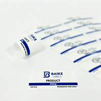 Étiquettes personnalisées imprimées pour flacons de peptides 3ml 5ml 10ml 20ml 30ml Autocollants cosmétiques adhésifs en vinyle imperméables