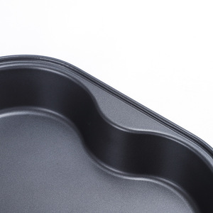 Heart Shaped Carbon Steel Cake <b>Mold</b> 2pcs Non Stick Coated Baking Pan For Cake Making - Product Image 4