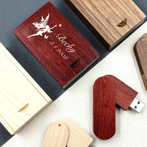 Ingrave logo 8gb 16gb personalizzato OEM Pendrive promozione regalo 32gb 64gb chiavetta <span class=keywords><strong>Usb</strong></span> in legno con scatola pollice 3.0 - Product Image 1