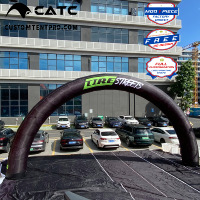 Arche gonflable personnalisée CATC, imperméable et durable, avec logo personnalisé pour la décoration d'événements en plein air et les promotions publicitaires