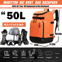 Échantillon gratuit Sac à chaussures de ski personnalisé avec logo Sac à dos Grande capacité Résistant à l'eau Sac à chaussures de snowboard Multifonctionnel Sac de ski