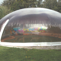 Couverture de piscine transparente extérieure personnalisée, tente dôme de piscine gonflable à air transparent et étanche