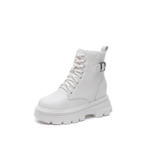 Moda <span class=keywords><strong>donna</strong></span> Casual Sole spessa altezza aumentano scarpe da trekking all'aperto impermeabili stivaletti - Product Image 2