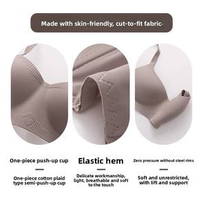 <span class=keywords><strong>Sujetador</strong></span> Gótico Expandido con Push-Up, Antideslizante, Cómodo, Suave, para Mujer, Delgado, Ajustable, con Recogedor de Senos Laterales, <span class=keywords><strong>Sin</strong></span> Varillas - Product Image 2