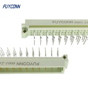 オスPCB R/A 3列48ピンDIN41612ユーロコネクタ、3*16ピン48ピン直角PCBオスDIN41612コネクタ、5.08mmピッチ