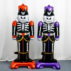 Stand Death Ghost Foil Balloons Pumpkin Bat Spider Skull Witch Skeleton Halloween Balloon Decoracion Aluminum Film Balloon