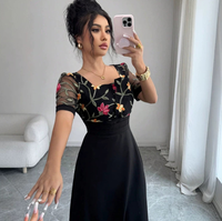 Pour le commerce extérieur 2026 Nouvelle robe longue à manches longues brodée et patchwork pour femmes, style européen et américain, transfrontalière
