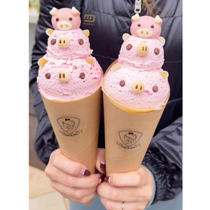 Cono gelato usa e getta stampato personalizzato per uso alimentare elegante da togliere Crepes cialde - Product Image 5