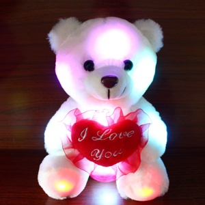 Osos de Peluche en Oferta, Regalo para el Día de San Valentín, Oso de Peluche con Luces LED de 22 cm, Juguetes de Peluche Brillantes - Product Image 6