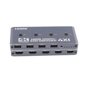 4 Port USB KVM Switch <strong>HDMI</strong> Switcher 4 in 1Out Support 4pcs <strong>Computers</strong> 4 USB2.0 &amp; 1 HDMI2.0 Port <strong>Output</strong> 4K 60HZ with Remote - Product Image 6