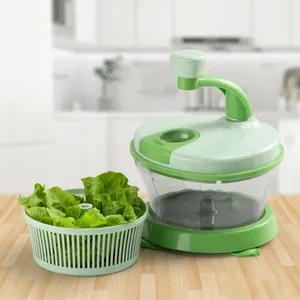 Salad Spinner ChopperとTurning Slicer Manual Food Processor