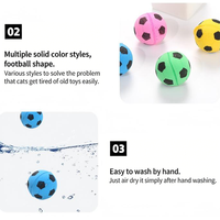 Jouet à mâcher pour chat de petite taille, de luxe, simple, en forme de dessin animé, écologique, balle de dressage pour animaux de compagnie, ballon de football en latex élastique pour chien – Nouveauté du fabricant