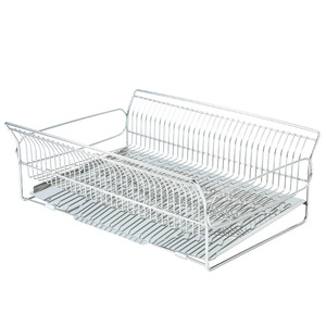 Ripai Stainless Steel <b>Dish</b> <b>Rack</b> With Tray Oval Quick Dry Kitchen Countertop Drainer - Product Image 2