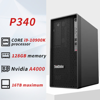 Station de travail graphique Lenovo P340 I7 I9 tour GPU pas cher conception de bureau rendu modélisation édition bureau stockage Commercial