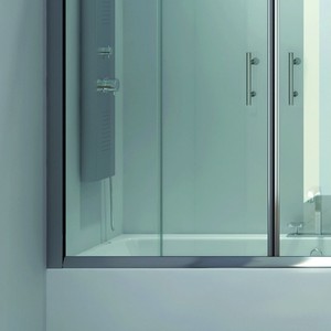 KV05 Kamalu 170-175cm Cabine de douche sans cadre Portes de douche coulissantes modernes en acier inoxydable Style pliable pour salle de bain - Product Image 5