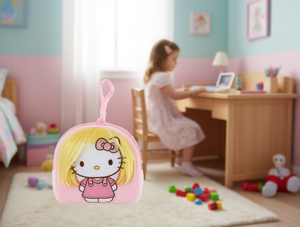 <strong>Hello</strong> <strong>Kitty</strong> Plush Coin <strong>Purse</strong> For Girls 11cm Pink Backpack Style - Product Image 2