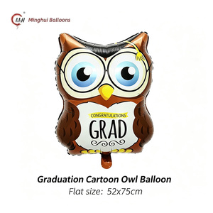 Globo de Aluminio de Graduación con Gorro de Doctor, Diploma, Buzo y Trofeo para Decoración de Fondo de Fotos en Fiestas de Graduación - Product Image 2