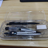 Ensemble de 8 pièces de fournitures scolaires : rapporteur, règle, gomme, crayon automatique, compas et kit de mathématiques