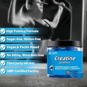 Gomitas de Creatina Monohidrato para Nutrición Deportiva, Marca Privada OEM/ODM, 120 Unidades, Pre-Entrenamiento, Crecimiento Muscular, Gestión de Energía, Adultos - Product Image 6