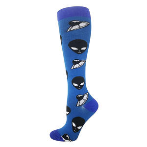 Custom Compression Hiking Socks Design Colorful Nylon Travel <strong>Flight</strong> Sporty Compression Socks for Women <strong>Men</strong> - Product Image 2