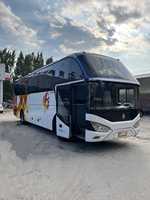 Bus diesel d'occasion à 46 places, double étage, composants essentiels fiables, bus de haute qualité à vendre