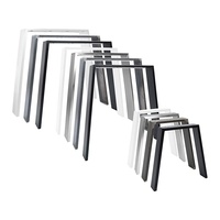 Bases de Mesa Modernas de Hierro Fundido y Acero Forjado para Muebles de Cafetería, Comedor, Restaurante, Sala de Estar, Cocina, Hospital