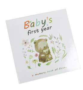 Caja de recuerdo personalizada, álbum de fotos de regalo, libro de recuerdos para bebés, primeros 5 años, hito de crecimiento español, libros de diario - Product Image 1