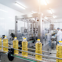 Machine de remplissage automatique d'huile alimentaire 3 en 1, machine de remplissage de liquides, machine de mise en bouteille d'huile de cuisson, ligne de production d'emballage