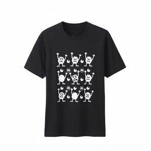 Camisetas estampadas para hombre en diferentes colores Patrón sólido hecho de material de poliéster/algodón - Product Image 1